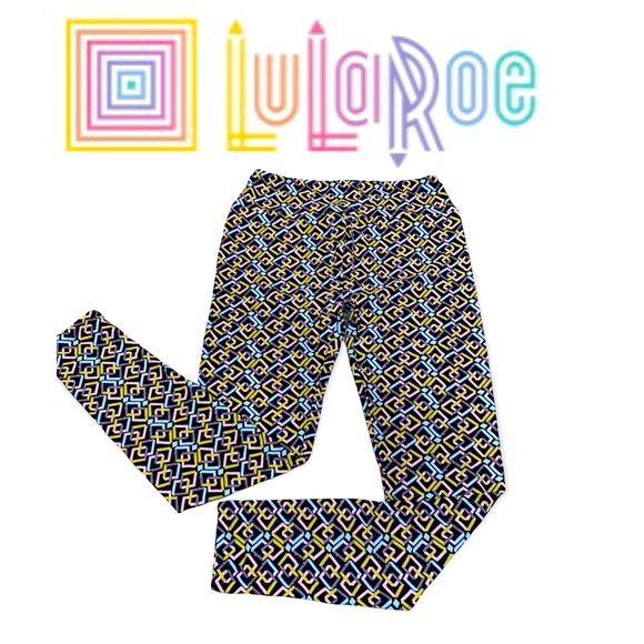 NEW LuLaRoe Geometric Print OS Leggings - One Size fits most - NEW - Picture 6 of 6